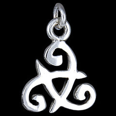 Silver pendant,  Celtic sign