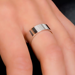 Silver ring, wedding ring